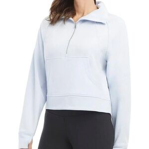 Danskin Women's Sky Blue Half-Zip Hoodie